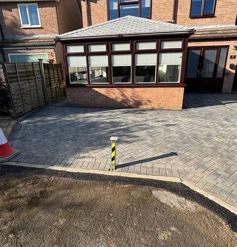 granite paved driveway charcoal border barnsley 06