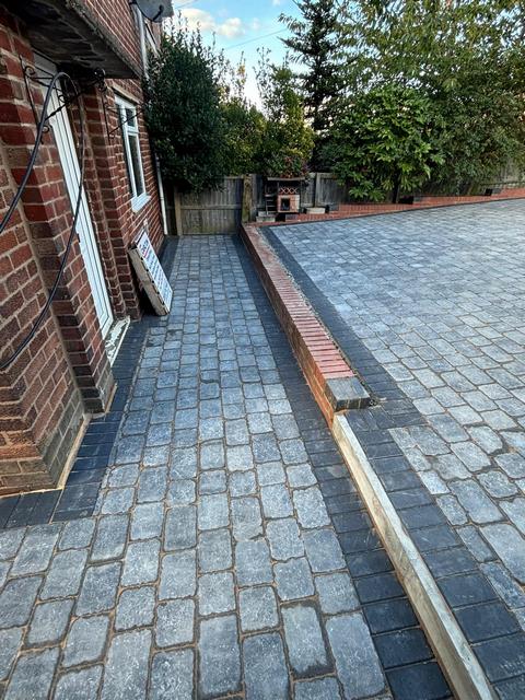 sorrento cobble driveway new patio barnsley 08