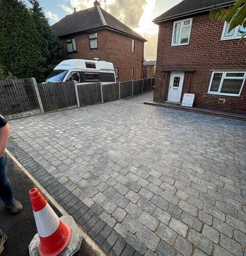 sorrento cobble driveway new patio barnsley 09