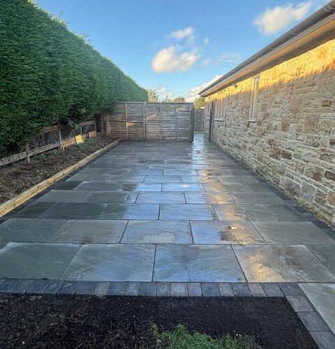 wakefield natural stone patio pathway cobblestone edging 02