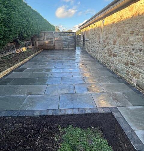 wakefield natural stone patio pathway cobblestone edging 04