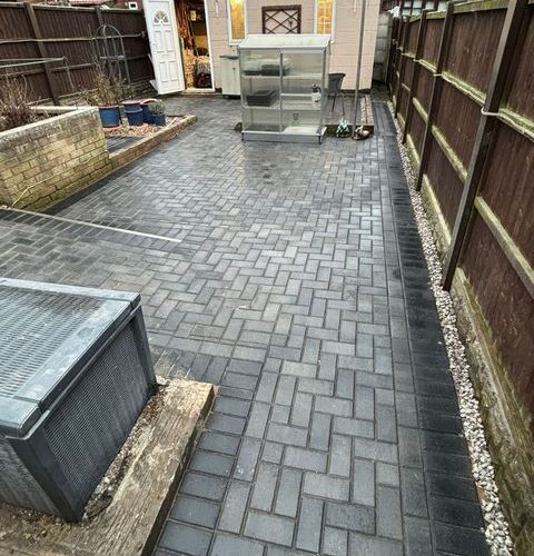 granite block paved driveways charcoal border pontefract 03